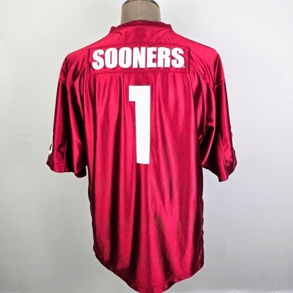 OU Oklahoma Sooners NCAA Football #1 Jersey By Starter Mens XL - Picture 2 of 8